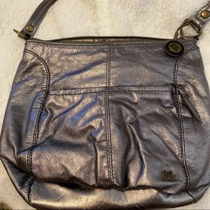 The Sak silver leather purse